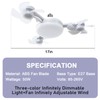 amgolibi Socket Fan Light with Remote, Screw in Ceiling Fan,
