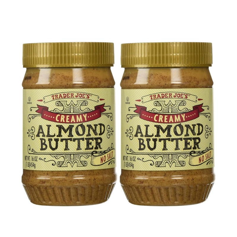 Trader Joe's Creamy Almond Butter No Salt 16 Oz -