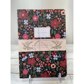 Rifle Paper Co. "Wild Rose" Set of 3 Ruled Notebooks 64 pages each NEW