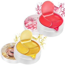 120PCS Augenpads Gegen Augenringe Eye Patches Essence Eyepads Under Korea Patch Kühlende Mask Augenmasken Hyaluronsäure Collagen Pad Anti Falten Kollagen Unteraugen Hydrogel Pads für Alle Hauttypen