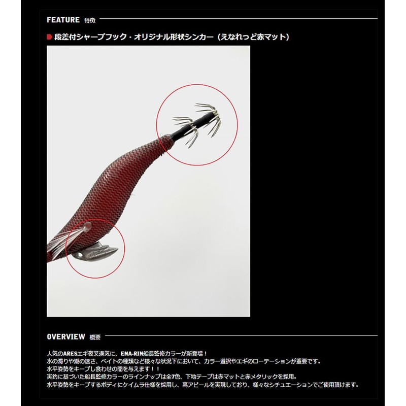 Uzaki Nissin ARES Egiyasha Kanki No. 2.5 Enasuika Red Metallic
