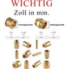 Extension Fitting, 1/2 Inch, 30 mm, Brass, Threaded Fitting, Suitable