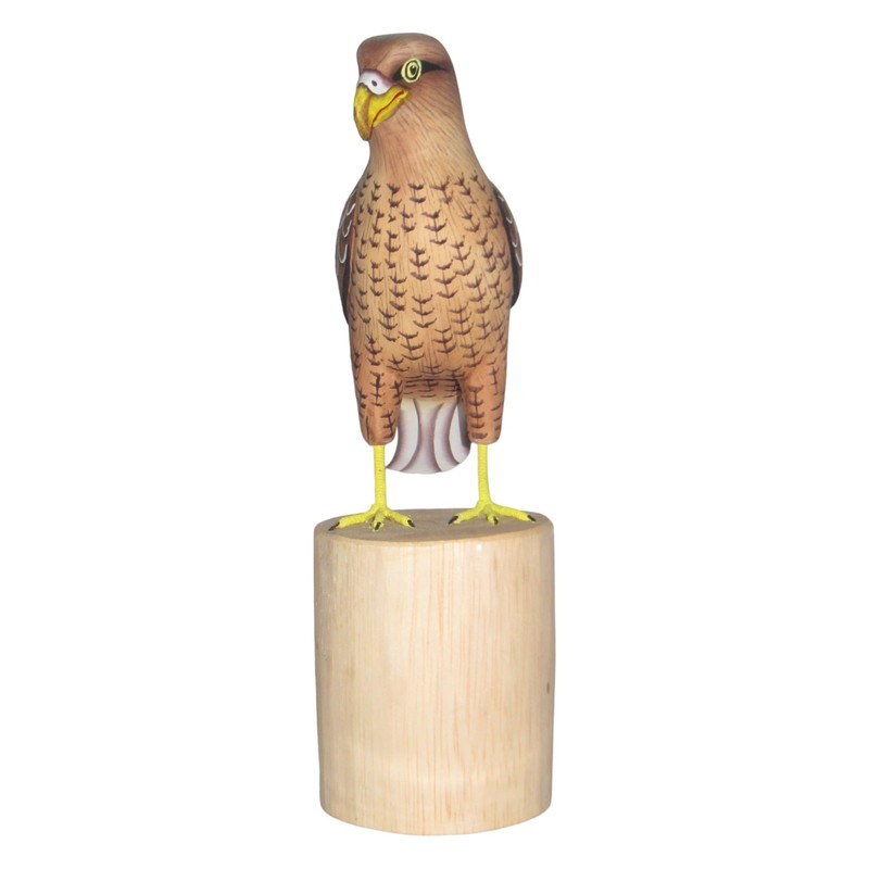 Brave Wings Hand Carved Wooden Eagle ~ While Tailed Eagle