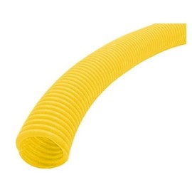 Electriduct Split Wire Loom Tubing Polyethylene Corrugated Flexible Conduit - 3/4" Nominal Size - 10 Feet - Yellow