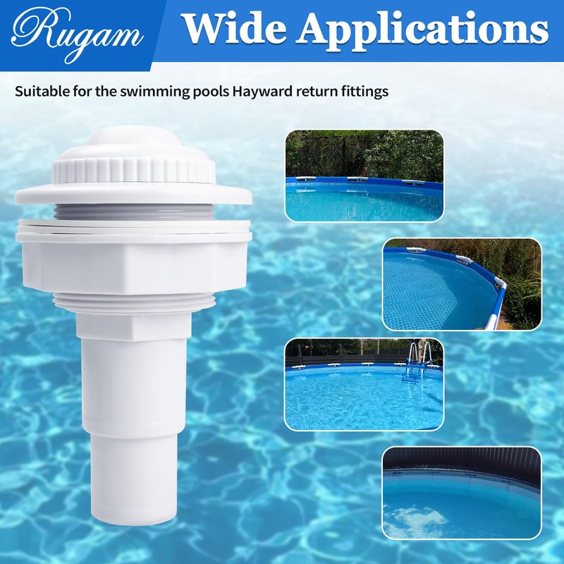 SP1023 Pool Complete Return Outlet Jet Fitting with Gaskets and