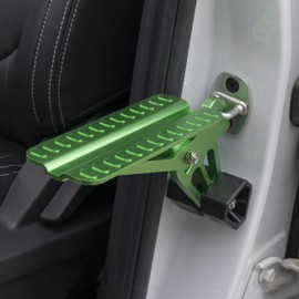 Car Doorstep Foot Pegs Car Pedal Doorstep Car Doorstep Door Latch Hook Pedal Vehicle Folding Ladder U Shaped Hook Multifunction Easy Access to Rooftop (green)