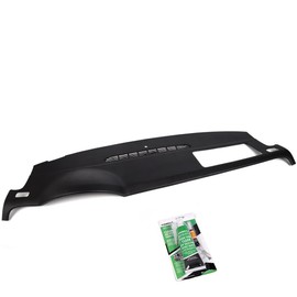 CROSSDESIGN Molded Dash Board Cover Cap Compatible with 2007-2014 Chevy Tahoe Avalanche Suburban GMC Yukon/Compatible with 07-13 Silverado Sierra (Black)