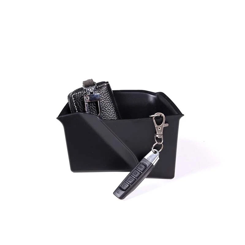 car-attention Black inner door armrest storage box trim Fit For