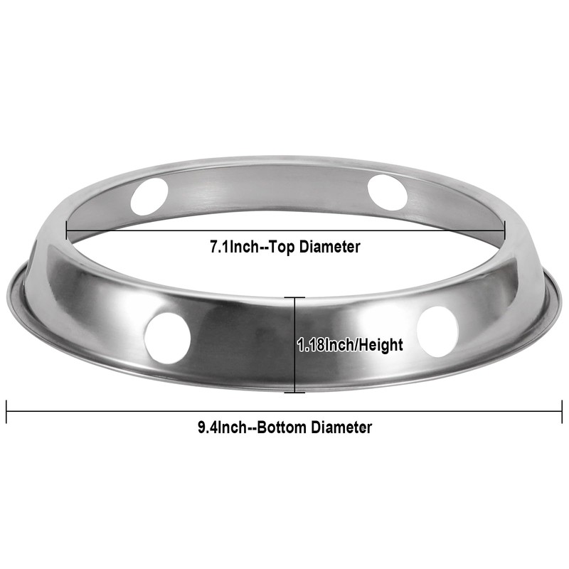 EPDPLAY 2 PCS Wok Ring, stainless steel Wok Rack, 7¾-Inch