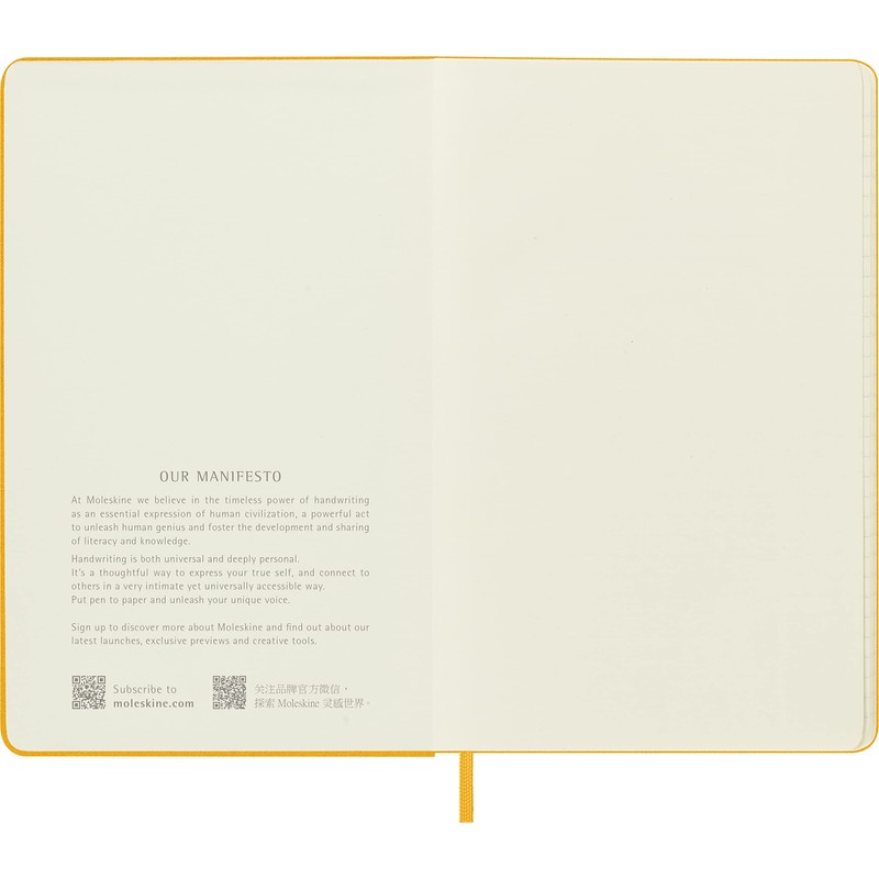 Moleskine Classic Ruled Notebook with Elastic Closure Silk Cover Large