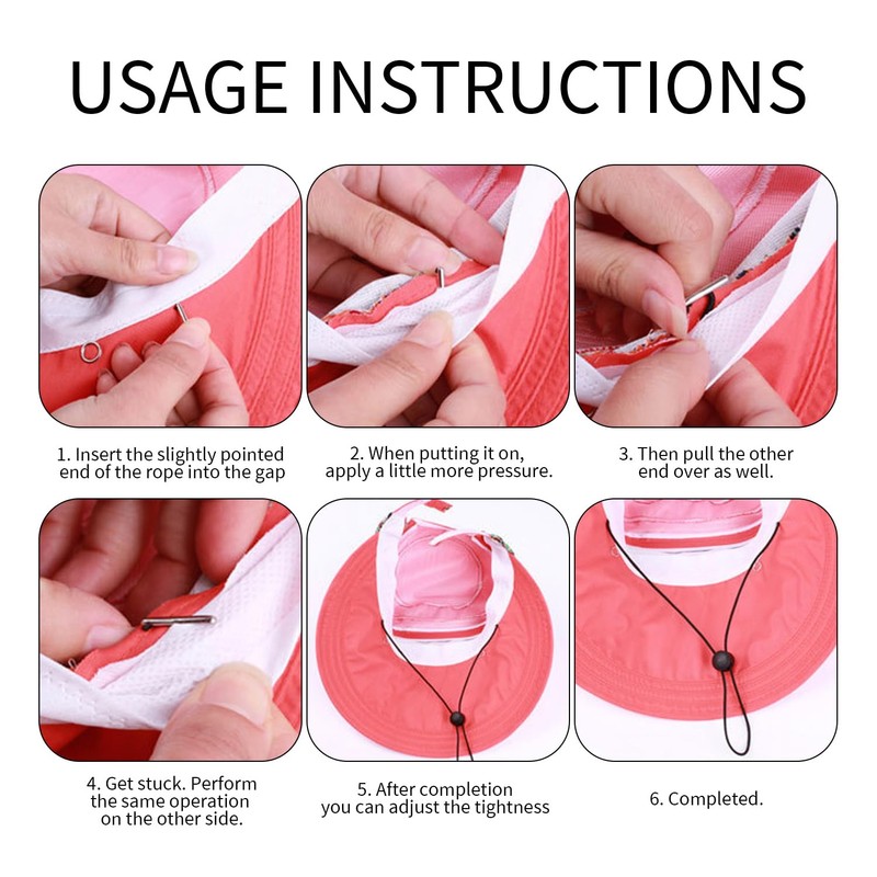 4 Pieces Windproof Rope Strap, Elastic Elastic Strap, Adjustable Windproof