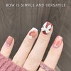 KDDOM 12 Pcs 3D Nail Decoration Resin Bow Nail Rhinestones
