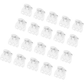 50 Pcs Transparent Plant Orchid Clips Plant Clips, Flowers Support Fixer for Garden Vine Stem Plants Climbing Clasp Plant Clips for Support, Orchid Clips for Plants Support, Garden Stakes