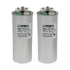 TEMCo 50+5 uf/MFD 370-440 VAC Volts Round Dual Run Capacitor