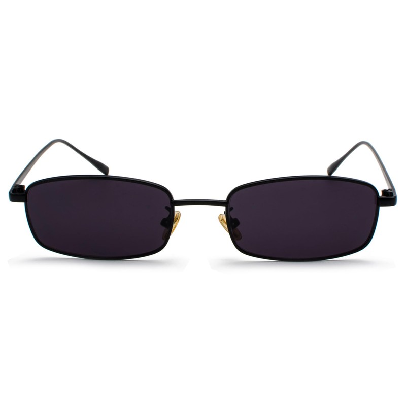 RUNHUIS Retro Classic Small Rectangle Sunglasses Men Women Vintage Slim