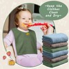 Foaincore 6 Pcs Pullover Baby Bibs Cotton Terry Toddler Absorbent