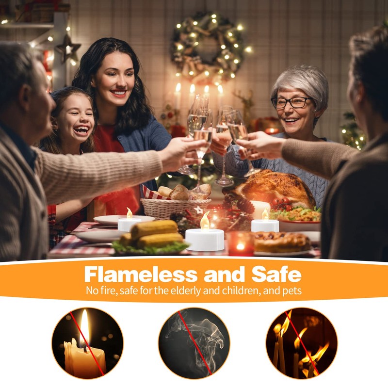 KOABY 400 Pack Warm White LED Tea Lights, Last 100H+,