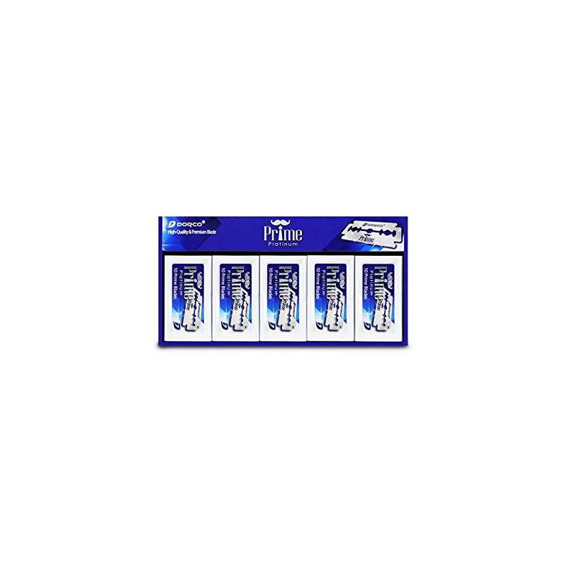 DORCO - Cuchillas de afeitar Prime de doble filo, 100