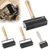 Rubber Roller, 4 Pieces Rubber Brayer Roller 3.5 cm /