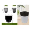 Feisco 2 Gallon Strong Black Trash bag Garbage Bag Bin