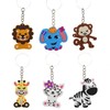 FLOWERBB 24 Pcs Jungle Animals Keychain Pendant for Kids, Animal