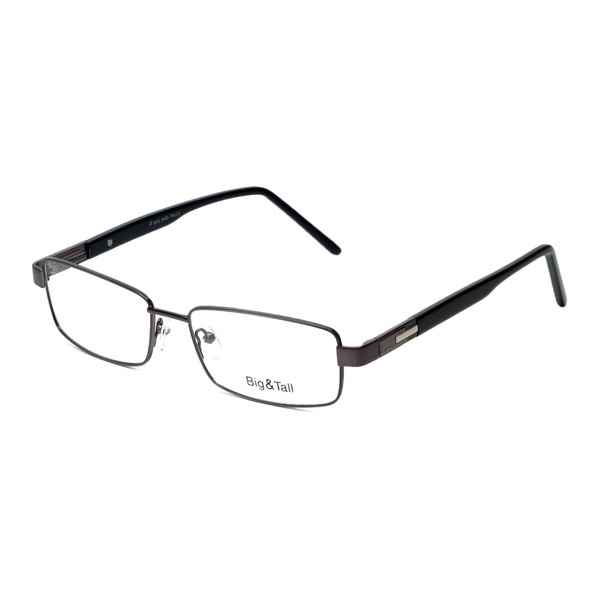 Vivid Eyewear Big and Tall Designer Eyeglasses Big-And-Tall-5-Gunmetal in Gunmetal