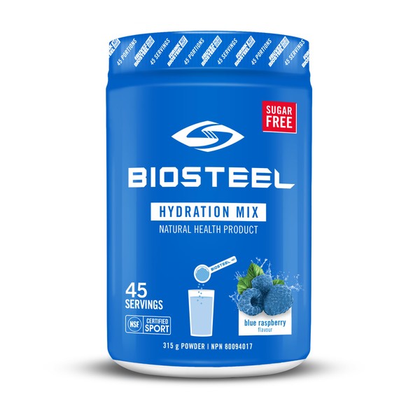 BIOSTEEL Blue Raspberry Sport Drink Powder, 315 GR