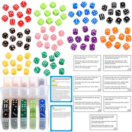 Shappy Party Dice Game, Dice Game Set, a Fun, Colored Dice Game with Portable Box, Dice Family Games Fun Dice Party Game for Family Birthday Party Game Nights (Classic, 10 Players)