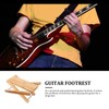 VICASKY Bamboo Beauty Nail Pedicure Foot Stool Adjustable Folding Guitar
