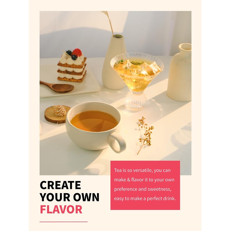 TeeLux Peach Oolong Tea, White Peach Oolong Loose Leaf Tea,