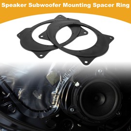 Partuto Speaker Spacer Ring Tweeter Speaker Spacer Adapter Car for Toyota Corolla 2007-2018 Rear Doors ABS Black Waterproof