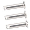 50Pcs Round Clevis Pins Flat Head 304 Stainless Steel Locating