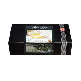 Schrader Tea Bags, Green Tea, China Jasmine Tea, Organic Quality, 25 Pyramid Tea Infusion Bags, 37.5 g