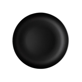 Alessi Jm17/24 BT - Design Round Basket, Coloured Steel with Epoxy Resinand Embossed Decoration, Black, 24 cm