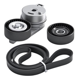 Riyhch Drive Belt Tensioner Pulley Kit for Ram 1500 2013-2022 & 1500 Classic 2019-2022 - for 5.7L V8 OHV Only, OE 38323 38018 06A903315D - Includes Serpentine Belt, Idler Pulley, Tensioner Assembly