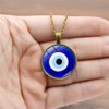 CQHODFYA Evil Eye Necklace for Men Women with Pendant, Turkish
