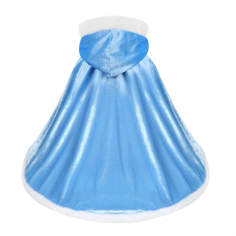 visofayo Girls Dress Up Hodded Cape Toddler Costume for Princess