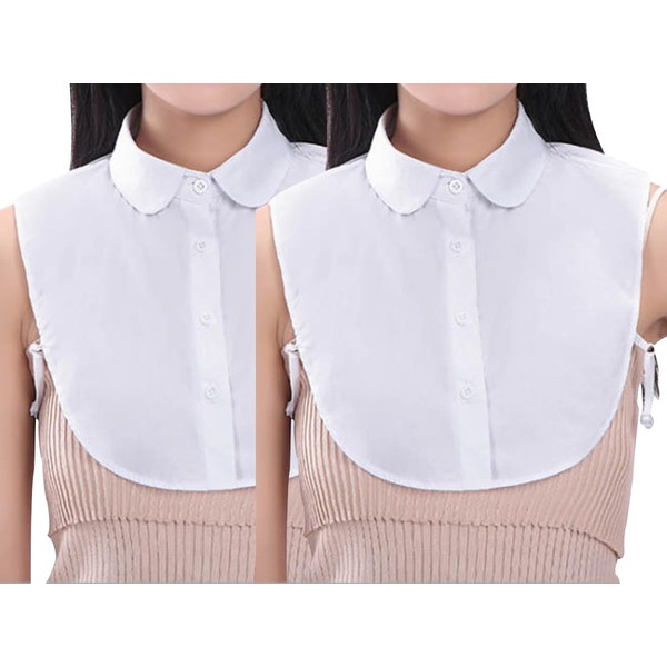 Acramy Women's Fake Collar Removable Dickey Collar Blouse Collar Insert