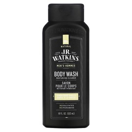 J R Watkins Men's Body Wash, Sandalwood Vanilla, 18 fl oz (532 ml)