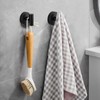 Suction Cup Hooks for Shower, 4 Pack Towel Hook for