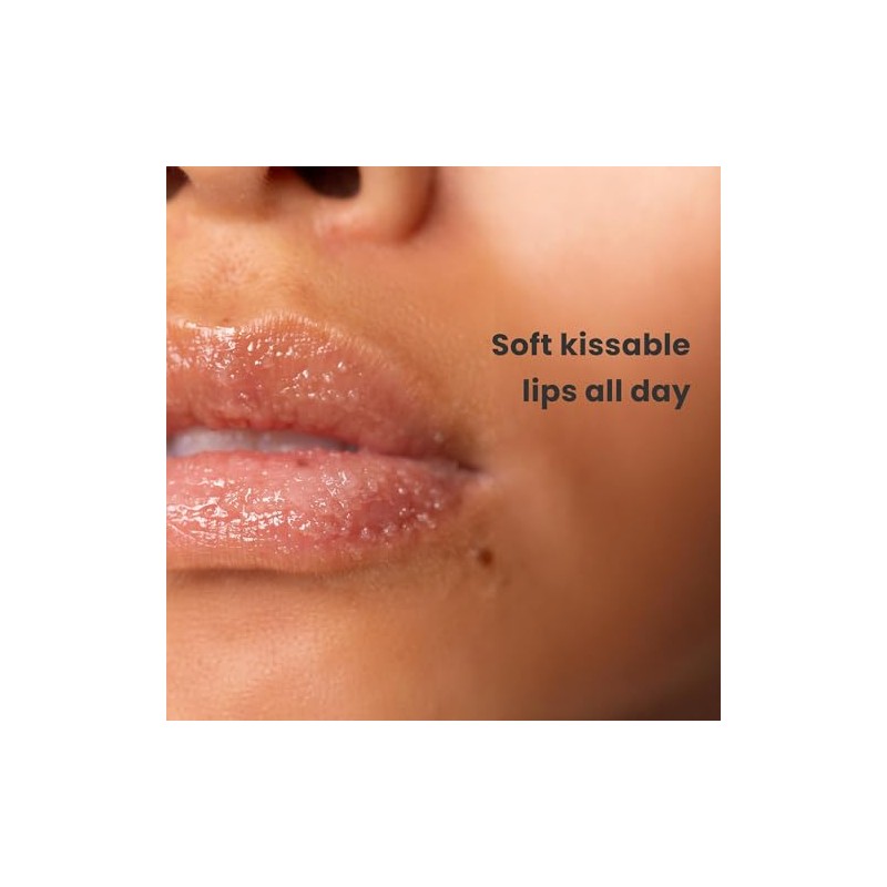 Dermasuri Exfoliante y humectante para labios, exfoliante de azúcar para