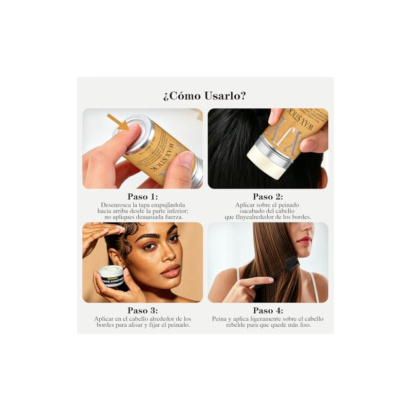 Juego de 5 Piezas de Cera para Cabello Mujer, Barra