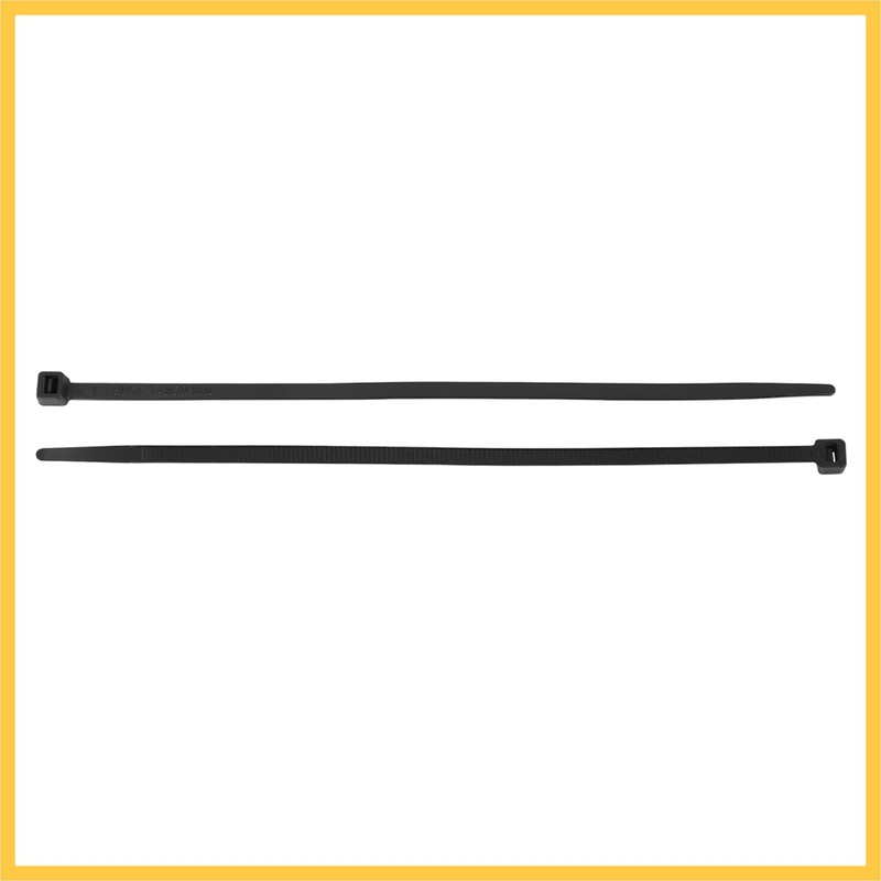 REPAIROCK 10pcs Car Clip Retainer Fastener with Cable Tie Black