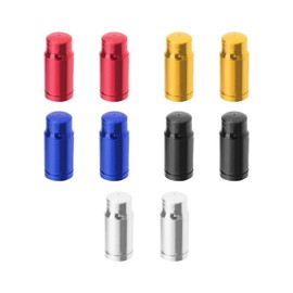 VGOL 10PCS Bicycle Presta Valve Caps Bike Tire Presta Valve Stem Covers Aluminum Alloy Tyre Dust Caps for Mountain Bikes Road Bikes Folding Bikes 5 Colours