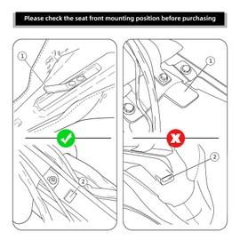 TCMT Driver Passenger Seat Cushion Fit For Harley Touring Electra Glide Standard FLHT Electra Glide Classic FLHTC Electra Glide Ultra Classic FLHTCUI 1997-2007