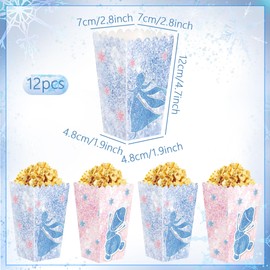 Roaring Good Time 12 PCS Castle Princess Candy Boxes Princess Castle Favor Treat Goodies Bags for Princess Party Decorations Baby Shower Wedding Supplies