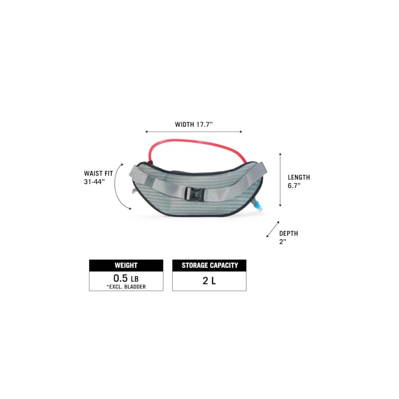 USWE Zulo Hydration Hip Pack - with Organiser and Side