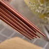 Wooden Chopsticks Japanese Style Rectangular Red Sandalwood Inlaid Boxwood Reusable