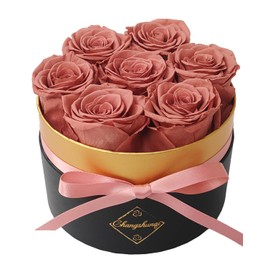 Changshunqi Preserved Roses in a Box, Forever Real Rose Preserved Flowers for Delivery, Eternal Rose Box Last 2-3 Years, Anniversary Birthday Roses Gifts for Women Mom, Valentines Mother's Day Flowers