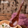 5PCS Japanese Style Wood Spoon Long Handle Soup Spoons Household
